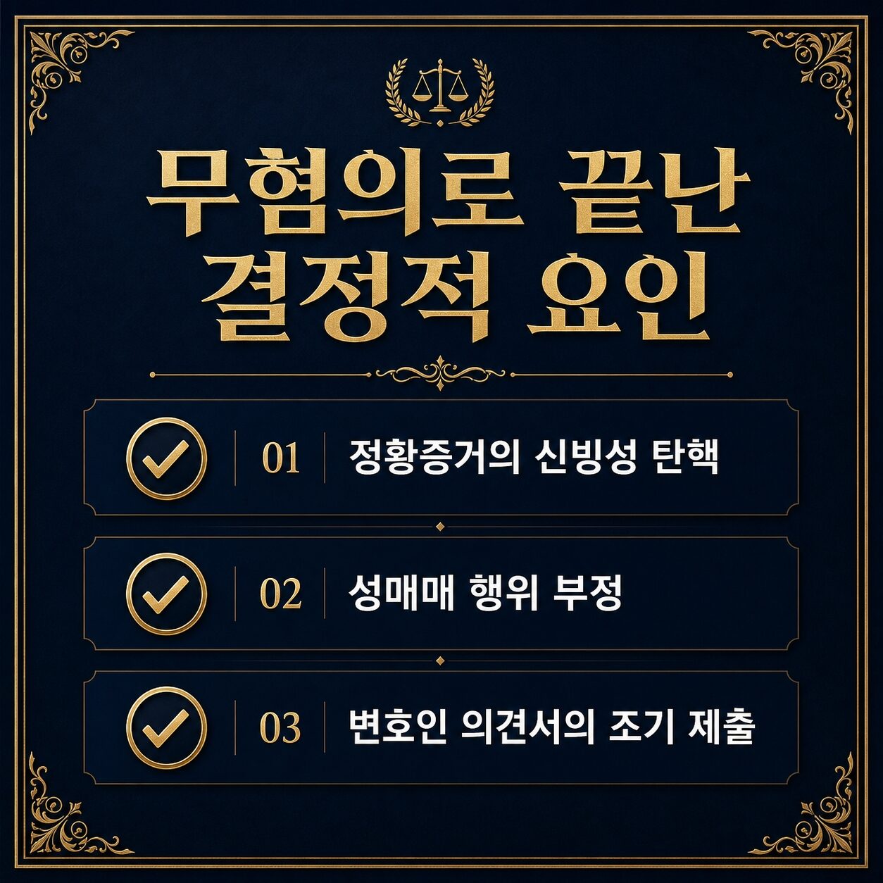 성매매 단속 변호사의 무혐의 전략 — 진술 신빙성과 행위 성립 반박