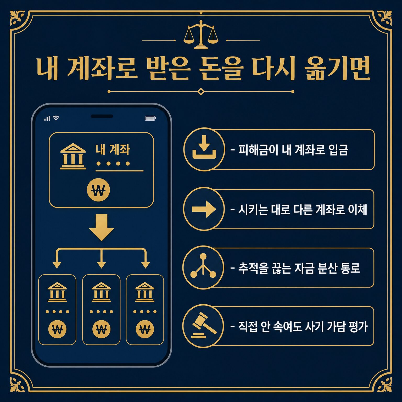 보이스피싱 이체 알바 사기 공범 4가지 이유 안내 대표 이미지