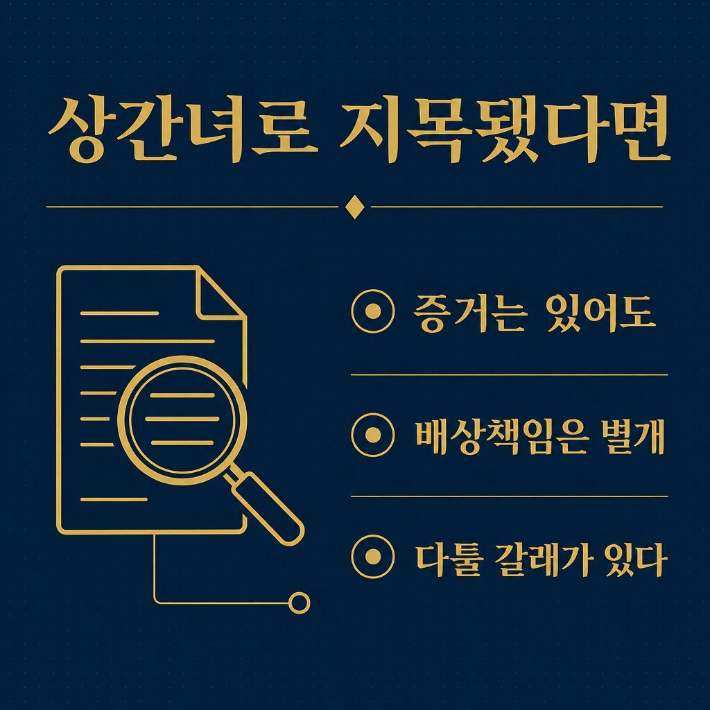 상간녀로 지목됐다면 무엇을 다투나 — 증거와 책임은 별개 이미지
