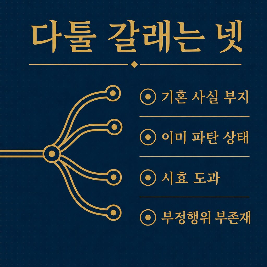 상간소송 청구를 다툴 수 있는 네 갈래 이미지