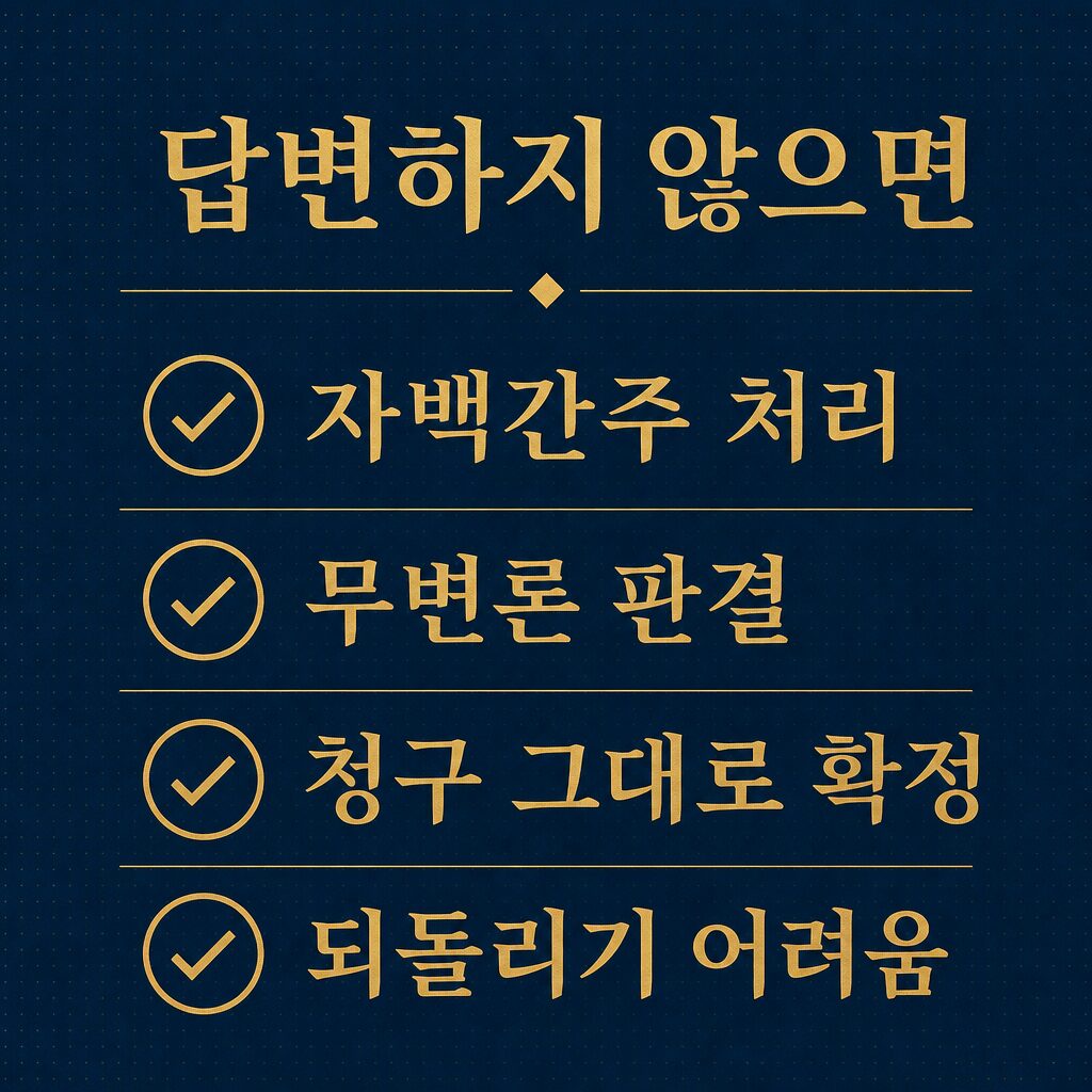 상간소송 답변서 기한 30일 — 가장 먼저 확인할 것 이미지