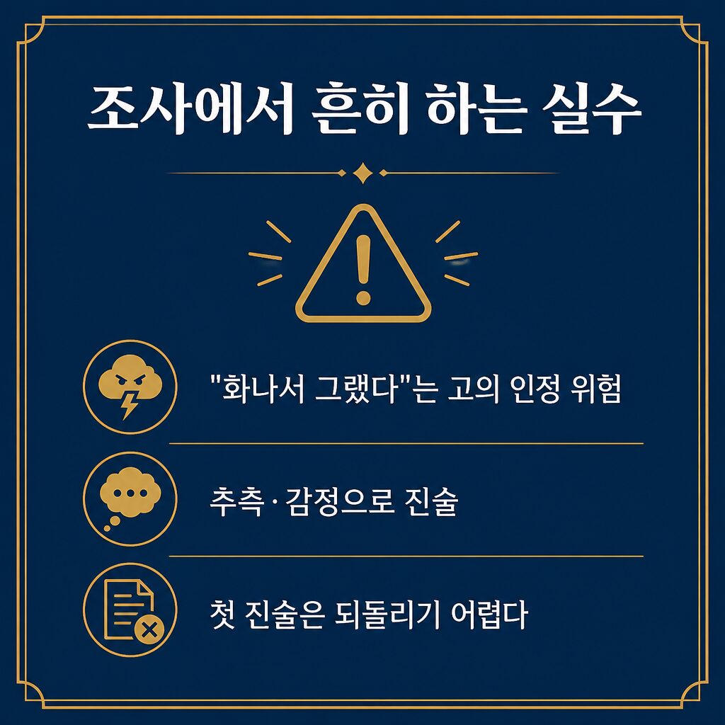 모욕죄 고소 3단계 — 첫 진술이 결과를 가르는 이유와 조사 주의점