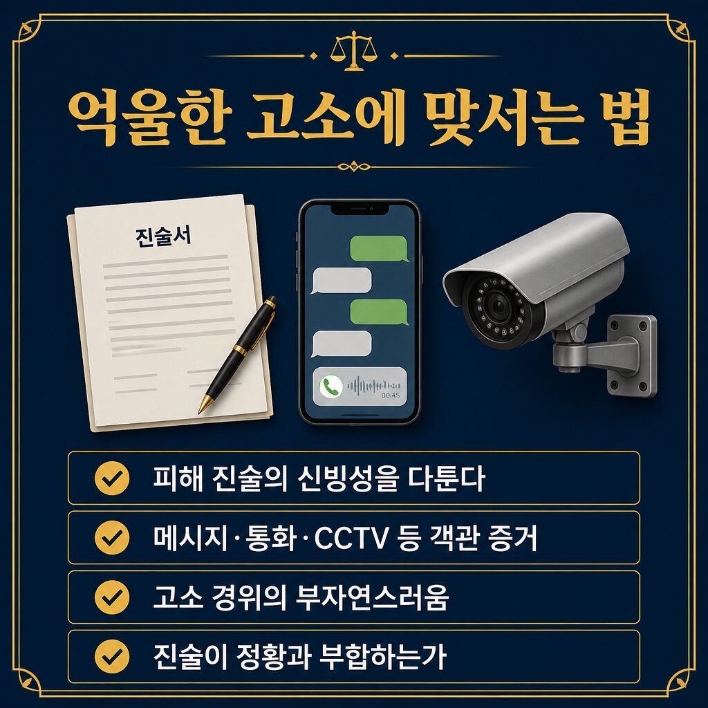 강간 무고 방어 — 피해 진술의 신빙성 탄핵과 메시지·CCTV 객관 증거